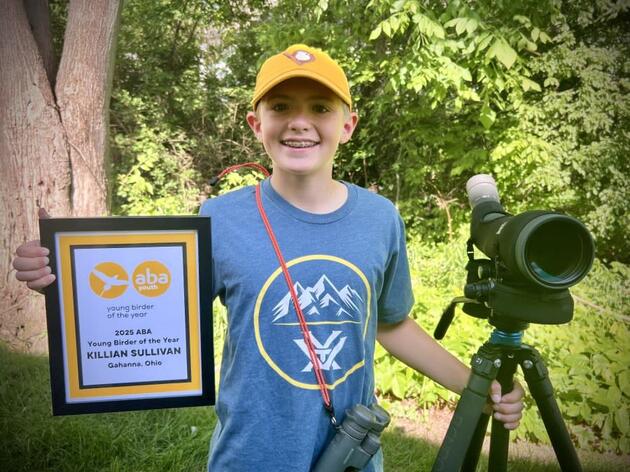Killian Sullivan Named Young Birder of the Year